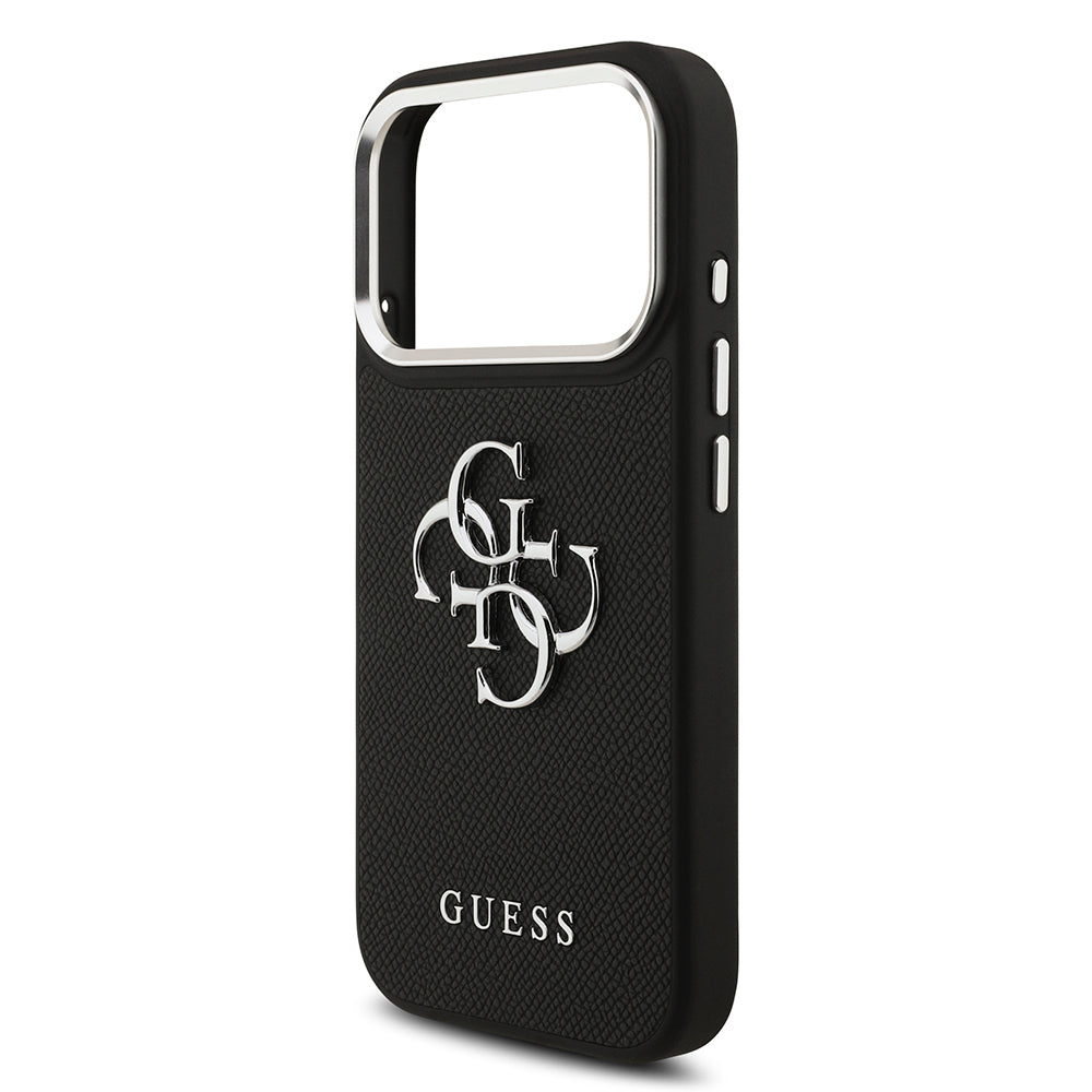 iPhone 17 Pro Kılıf Guess Orijinal Lisanslı PU Deri 4G Büyük Metal Logo Dizaynlı Kılıf