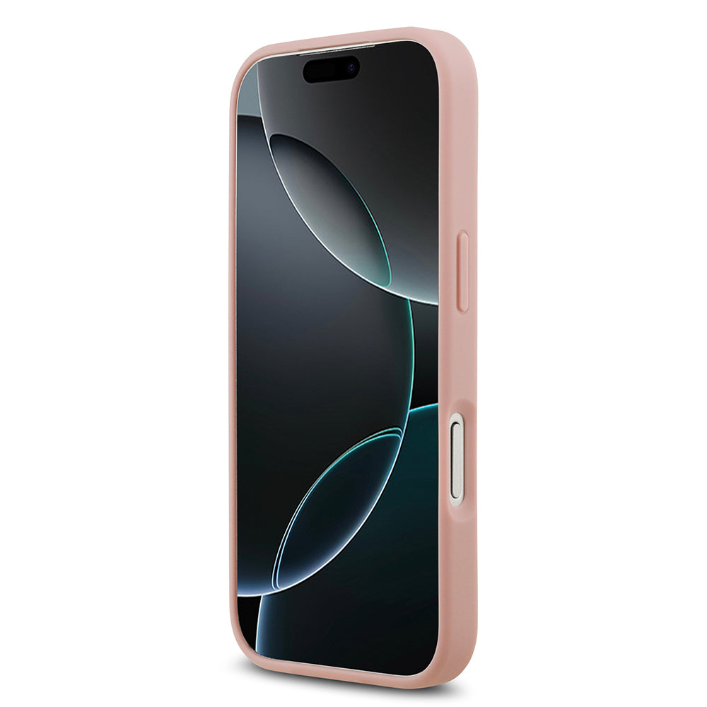 iPhone 17 Pro Kılıf Guess Orijinal Lisanslı Taşlı Arka Yüzey Üçgen Logolu Kılıf