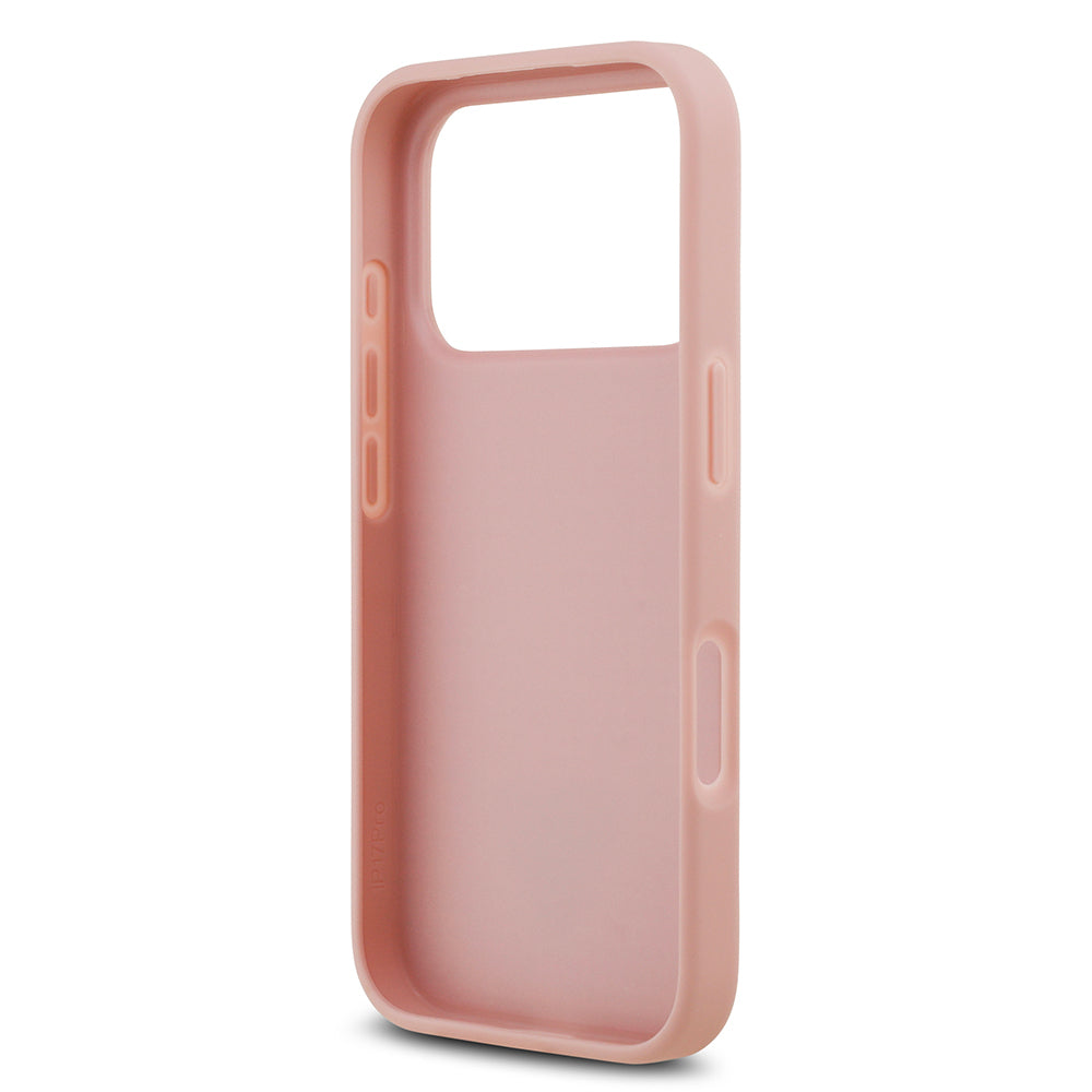 iPhone 17 Pro Kılıf Guess Orijinal Lisanslı Taşlı Arka Yüzey Üçgen Logolu Kılıf