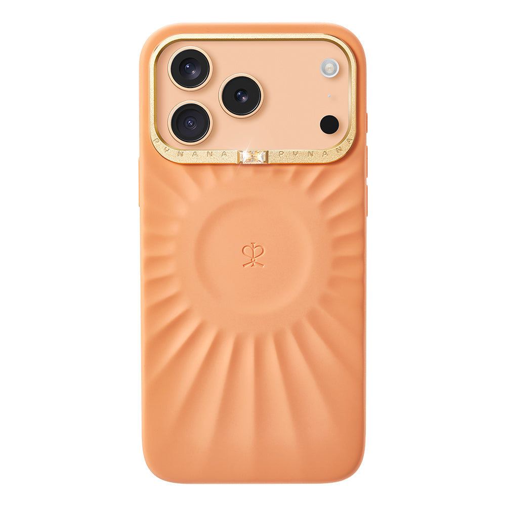 iPhone 17 Pro Kılıf Kabartma Tasarımlı Metal Kamera Çerçeveli Pynana Starlight Serisi Kılıf