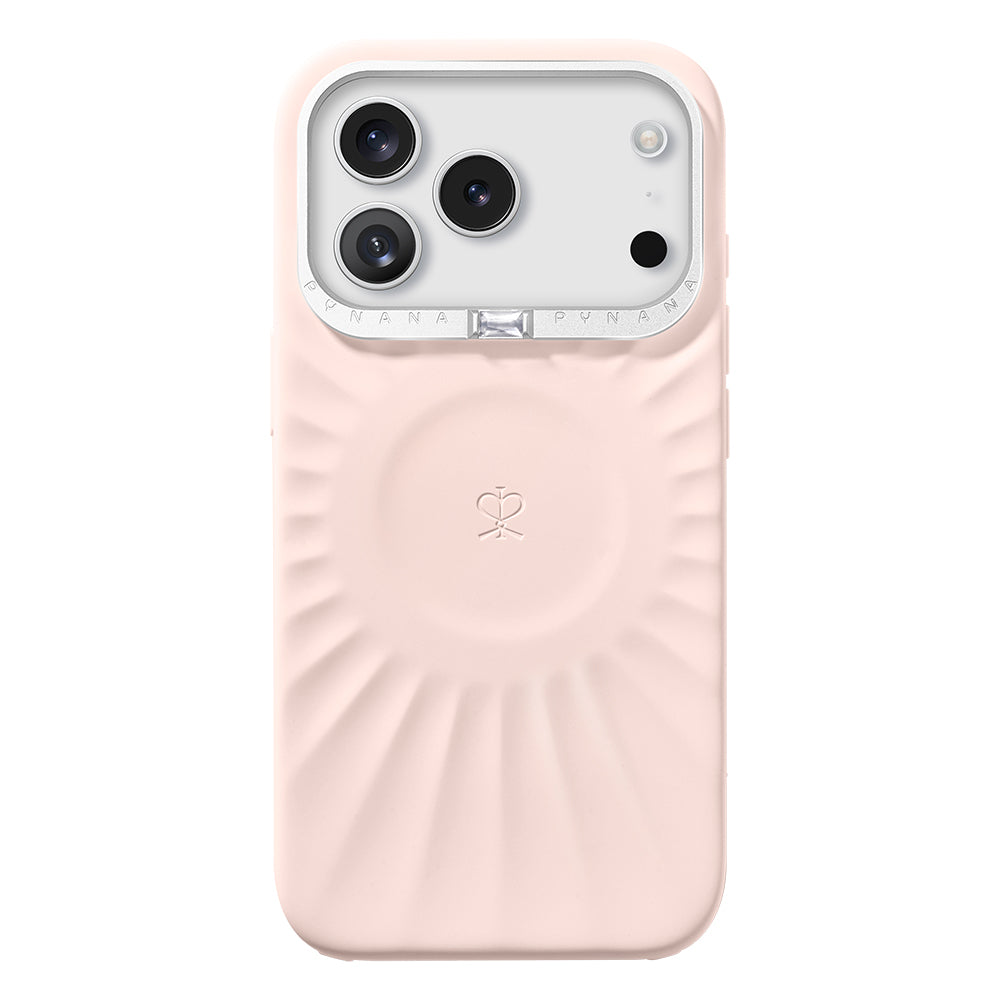 iPhone 17 Pro Kılıf Kabartma Tasarımlı Metal Kamera Çerçeveli Pynana Starlight Serisi Kılıf