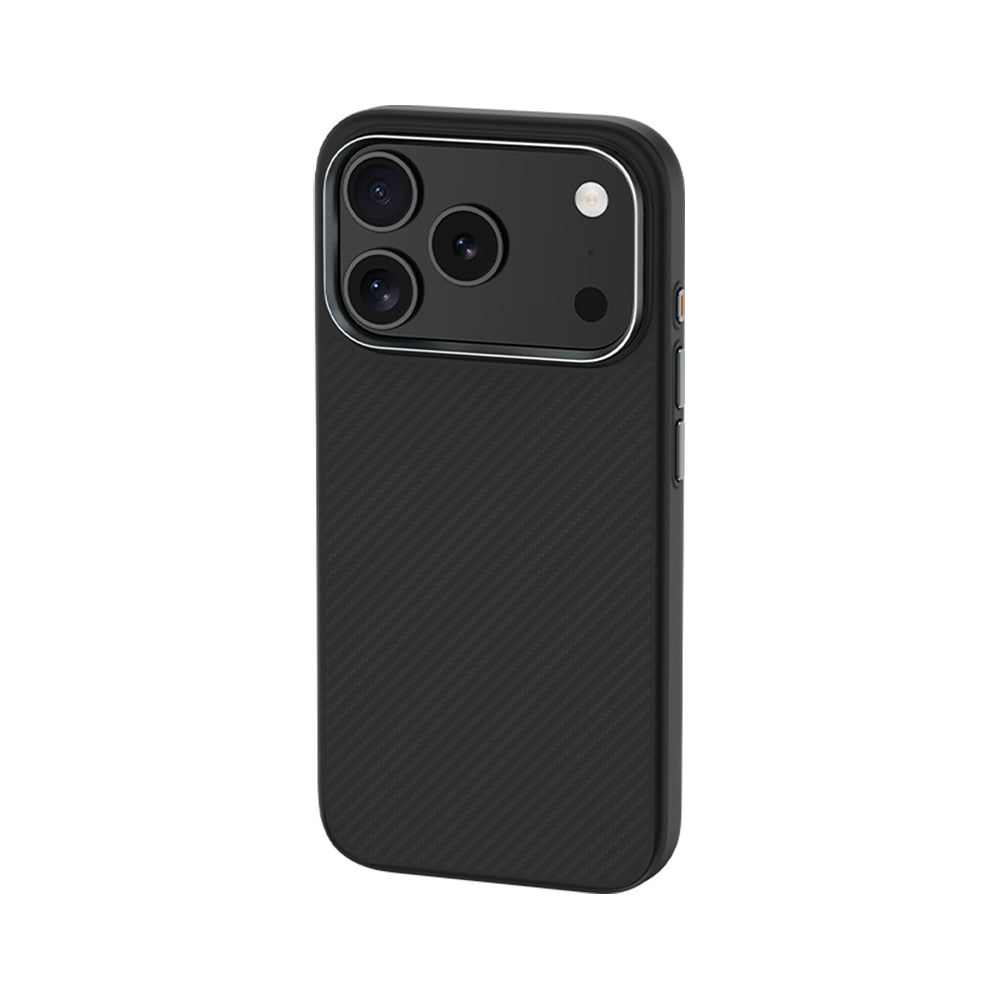 iPhone 17 Pro Kılıf Karbon Fiber M-safe Şarj Özellikli Benks Hybrid ArmorPro 600D Kevlar Kılıf