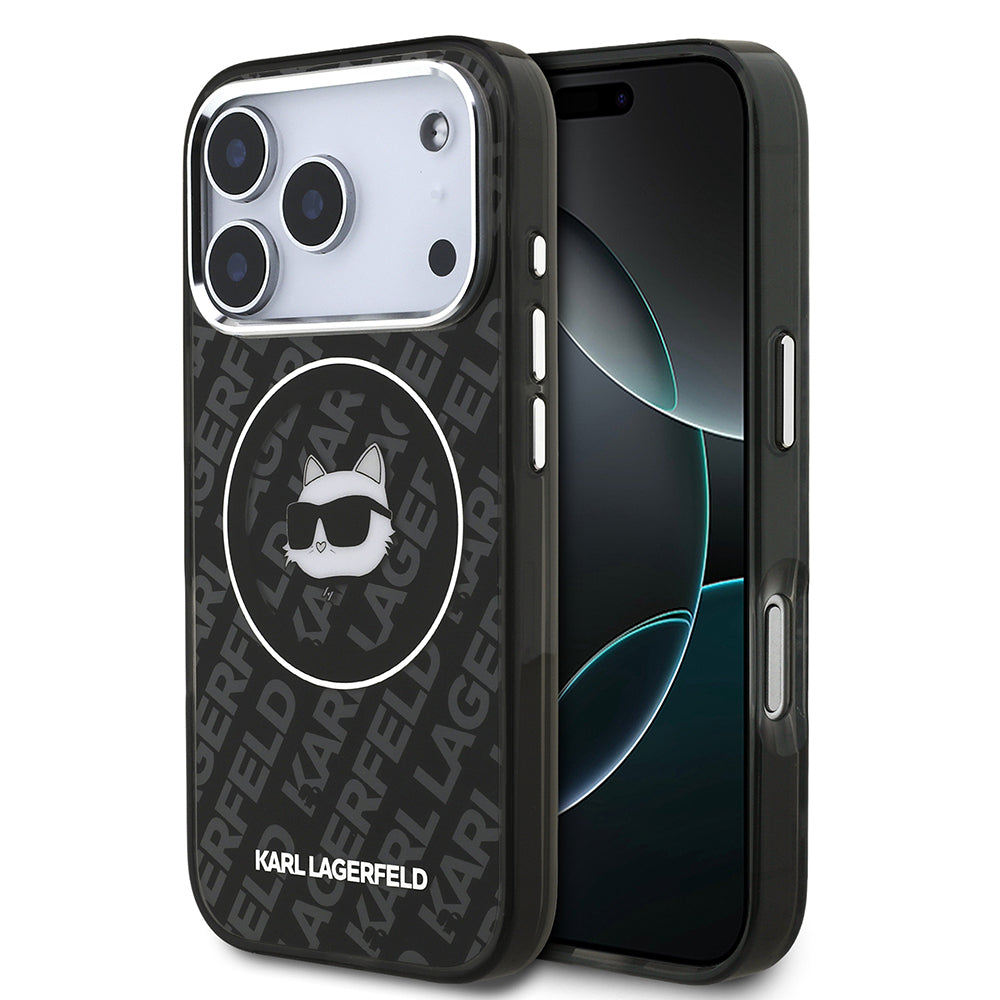 iPhone 17 Pro Kılıf Karl Lagerfeld Orijinal Lisanslı IML Baskılı Choupette Heads Kılıf