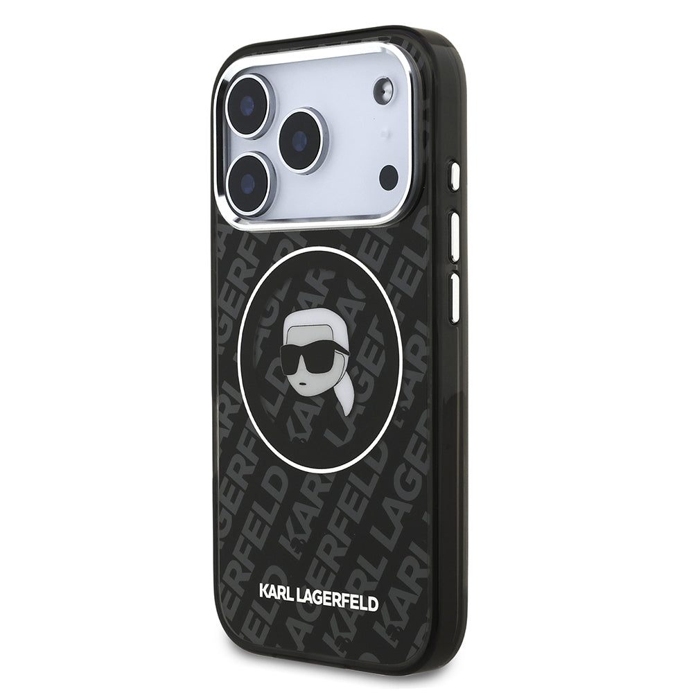 iPhone 17 Pro Kılıf Karl Lagerfeld Orijinal Lisanslı IML Baskılı KL Heads Kılıf