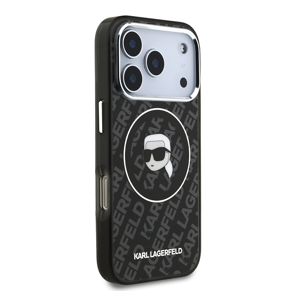 iPhone 17 Pro Kılıf Karl Lagerfeld Orijinal Lisanslı IML Baskılı KL Heads Kılıf