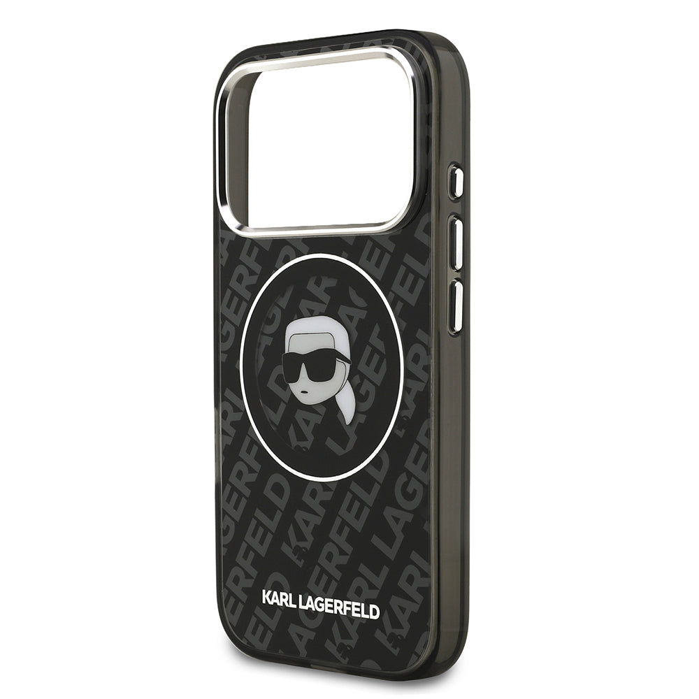 iPhone 17 Pro Kılıf Karl Lagerfeld Orijinal Lisanslı IML Baskılı KL Heads Kılıf