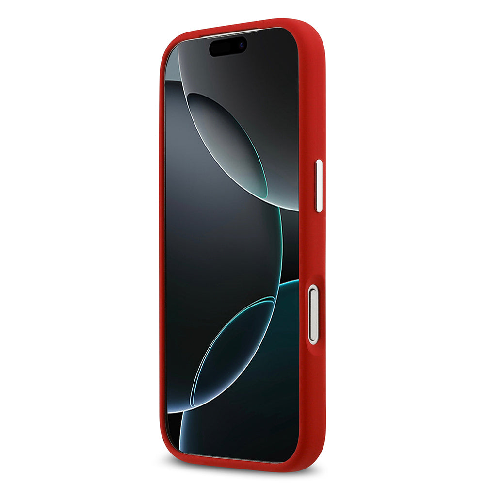 iPhone 17 Pro Kılıf Lacoste Orijinal Lisanslı M-safe Şarj Özellikli İkonik Logolu Metal Kamera Çerçeveli Silikon Kılıf
