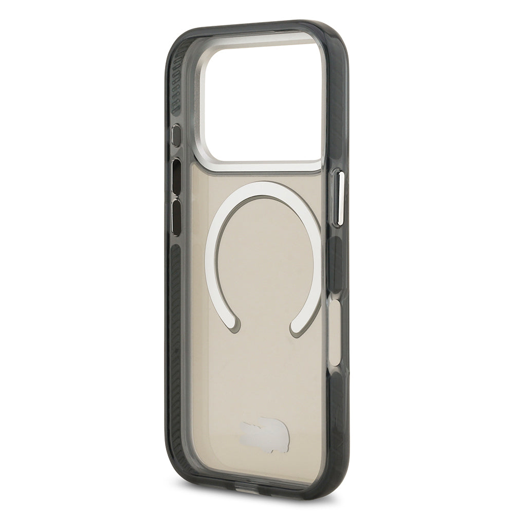 iPhone 17 Pro Kılıf Lacoste Orijinal Lisanslı M-safe Şarj Özellikli İkonik Timsah Logolu Buzlu Kılıf