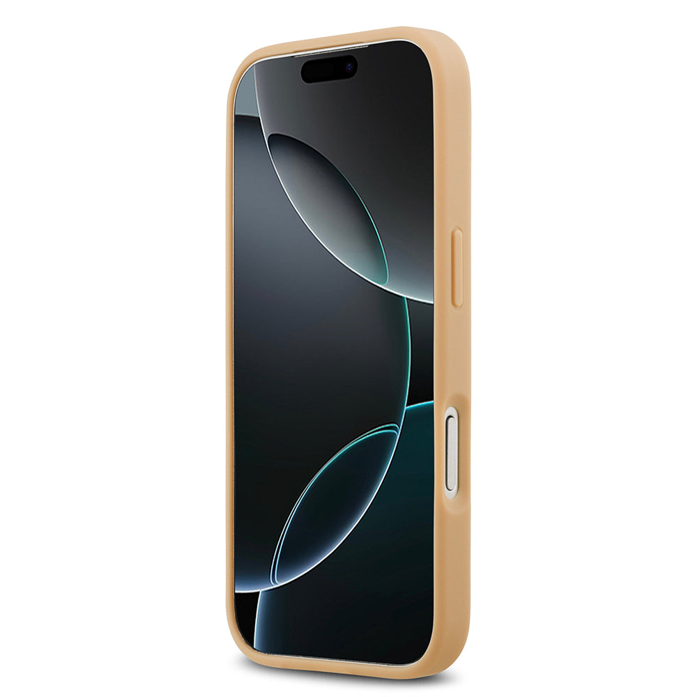 iPhone 17 Pro Kılıf Lacoste Orijinal Lisanslı M-safe Şarj Özellikli PU Deri Tasarımlı Karışık Monogram Desenli Kılıf
