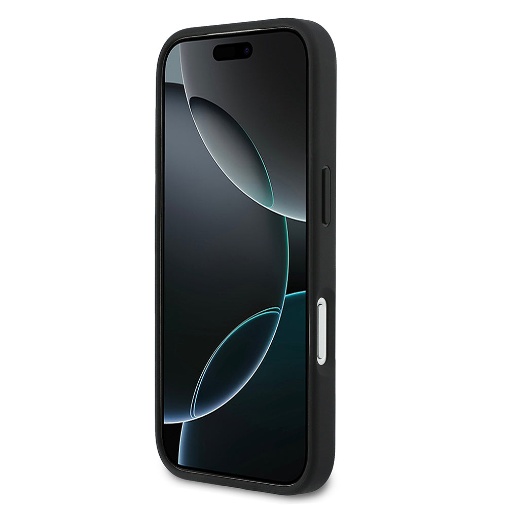iPhone 17 Pro Kılıf Lacoste Orijinal Lisanslı M-safe Şarj Özellikli PU Deri Tasarımlı Kartlıklı Karışık Monogram Desenli Kılıf