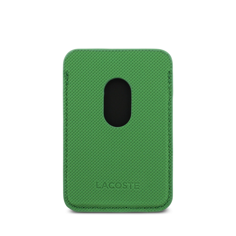 iPhone 17 Pro Kılıf Lacoste Orijinal Lisanslı M-safe Şarj Özellikli PU Pike Desenli Metal Logolu Kartlıklı Kılıf