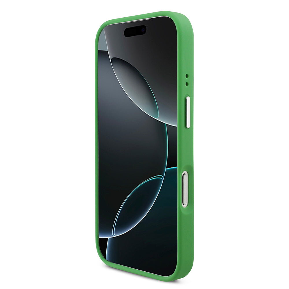 iPhone 17 Pro Kılıf Lacoste Orijinal Lisanslı M-safe Şarj Özellikli PU Pike Desenli Standlı Metal Logolu Kılıf