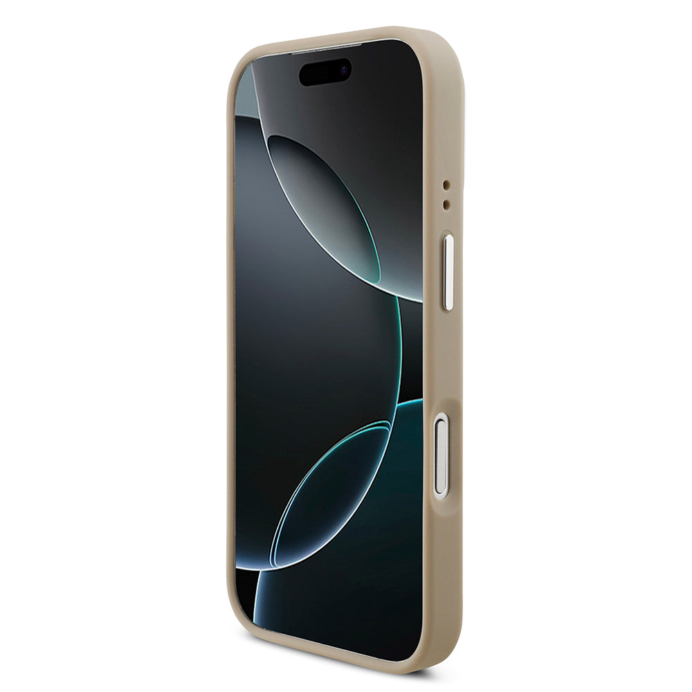 iPhone 17 Pro Kılıf Lacoste Orijinal Lisanslı M-safe Şarj Özellikli PU Pike Desenli Standlı Metal Logolu Kılıf