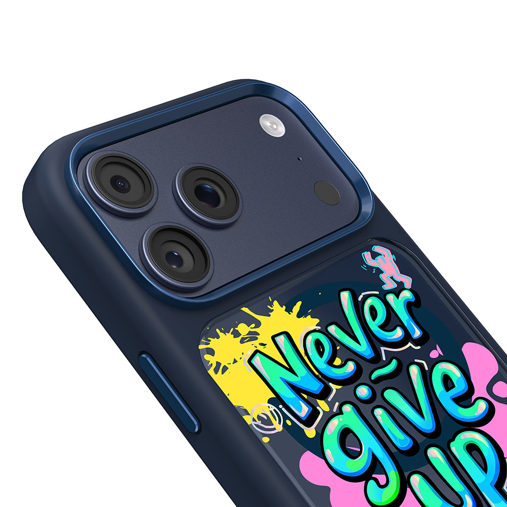 iPhone 17 Pro Kılıf M-safe Şarj Özellikli 3D Baskılı Tasarım Mutural Graffiti Serisi Kılıf