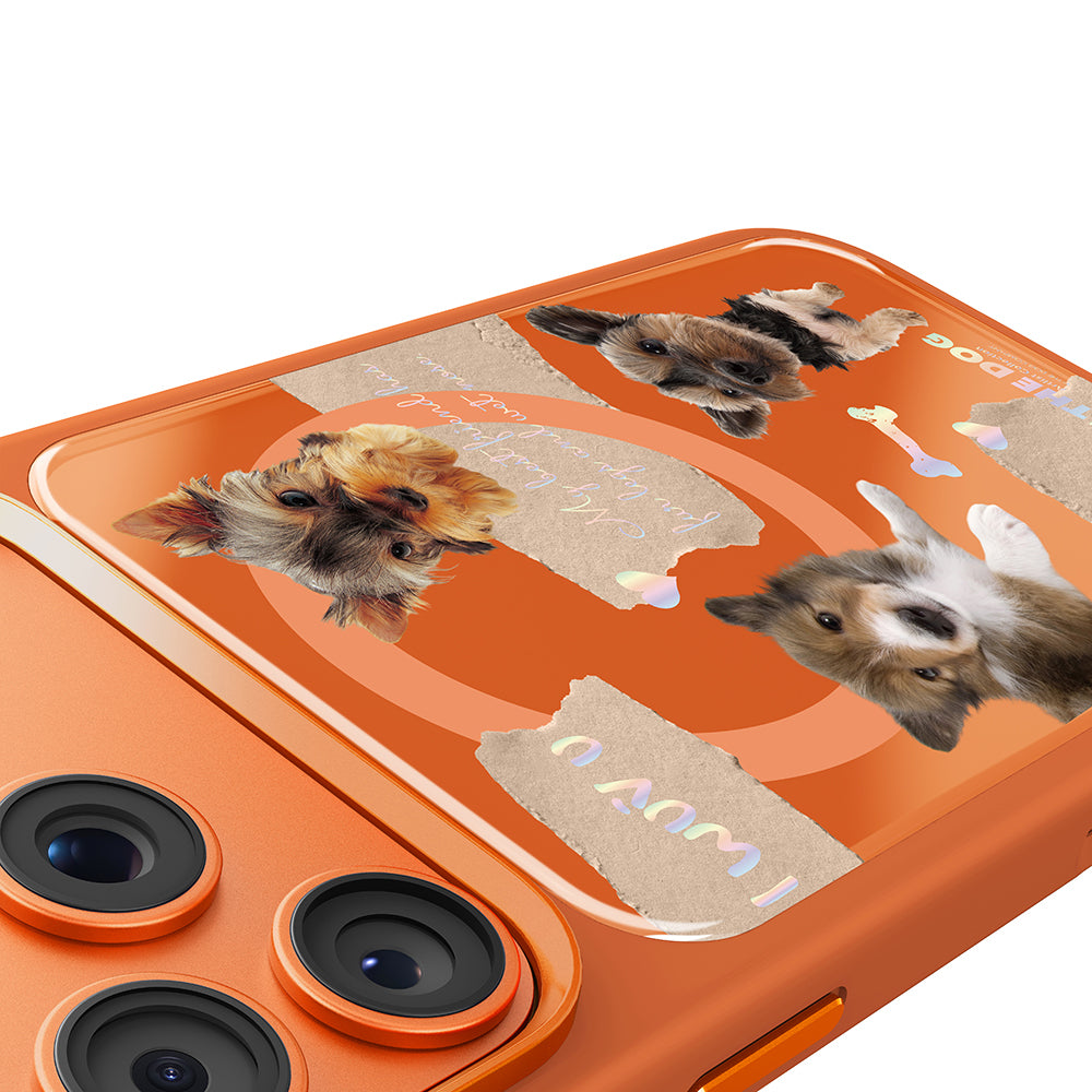 iPhone 17 Pro Kılıf M-safe Şarj Özellikli 3D Baskılı Tasarım Mutural The Dog Serisi Kılıf