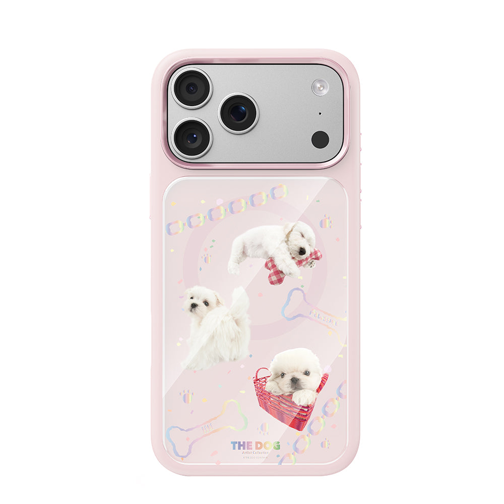 iPhone 17 Pro Kılıf M-safe Şarj Özellikli 3D Baskılı Tasarım Mutural The Dog Serisi Kılıf