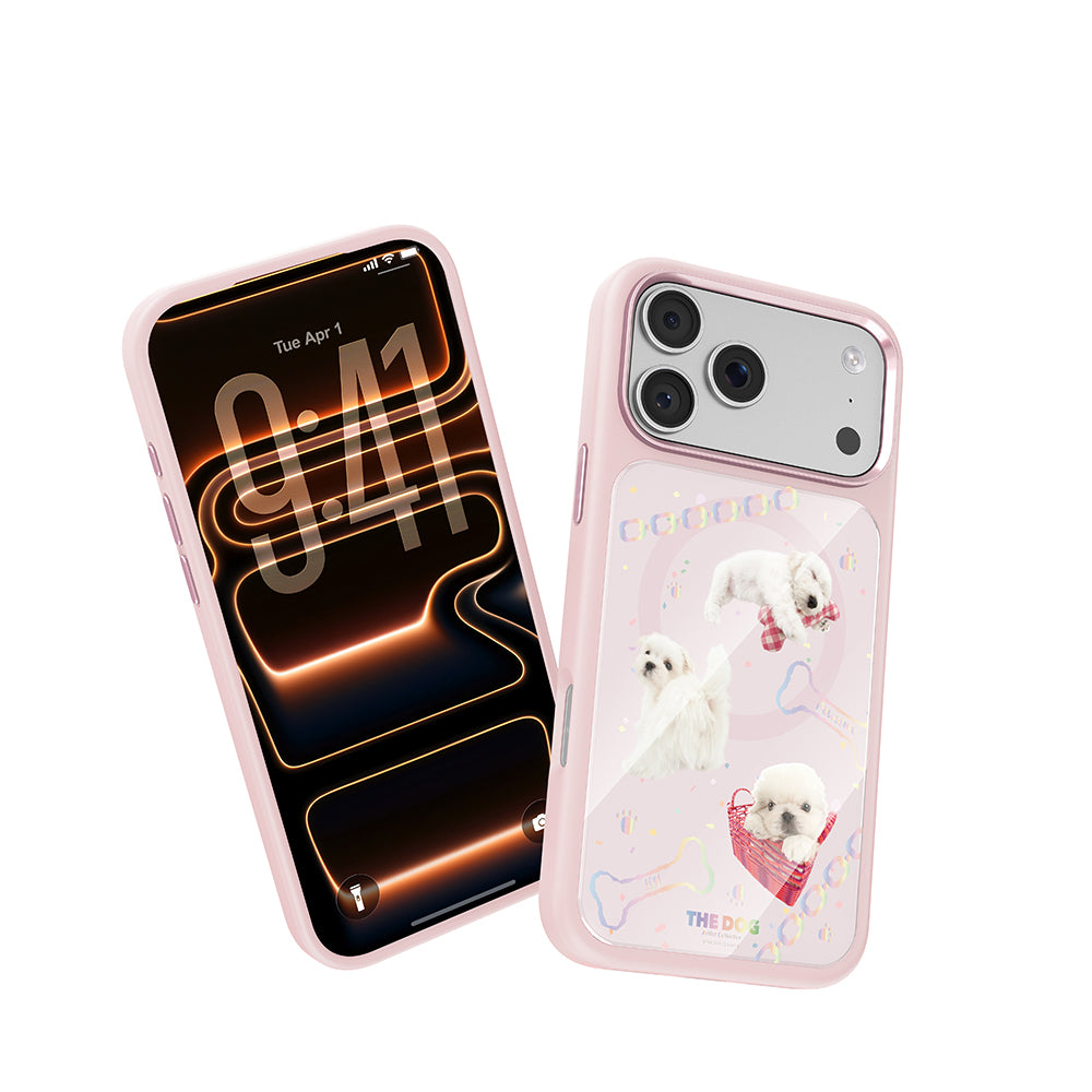 iPhone 17 Pro Kılıf M-safe Şarj Özellikli 3D Baskılı Tasarım Mutural The Dog Serisi Kılıf
