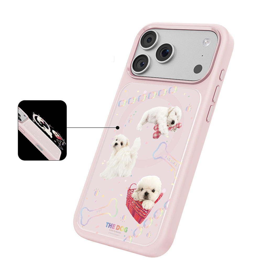 iPhone 17 Pro Kılıf M-safe Şarj Özellikli 3D Baskılı Tasarım Mutural The Dog Serisi Kılıf