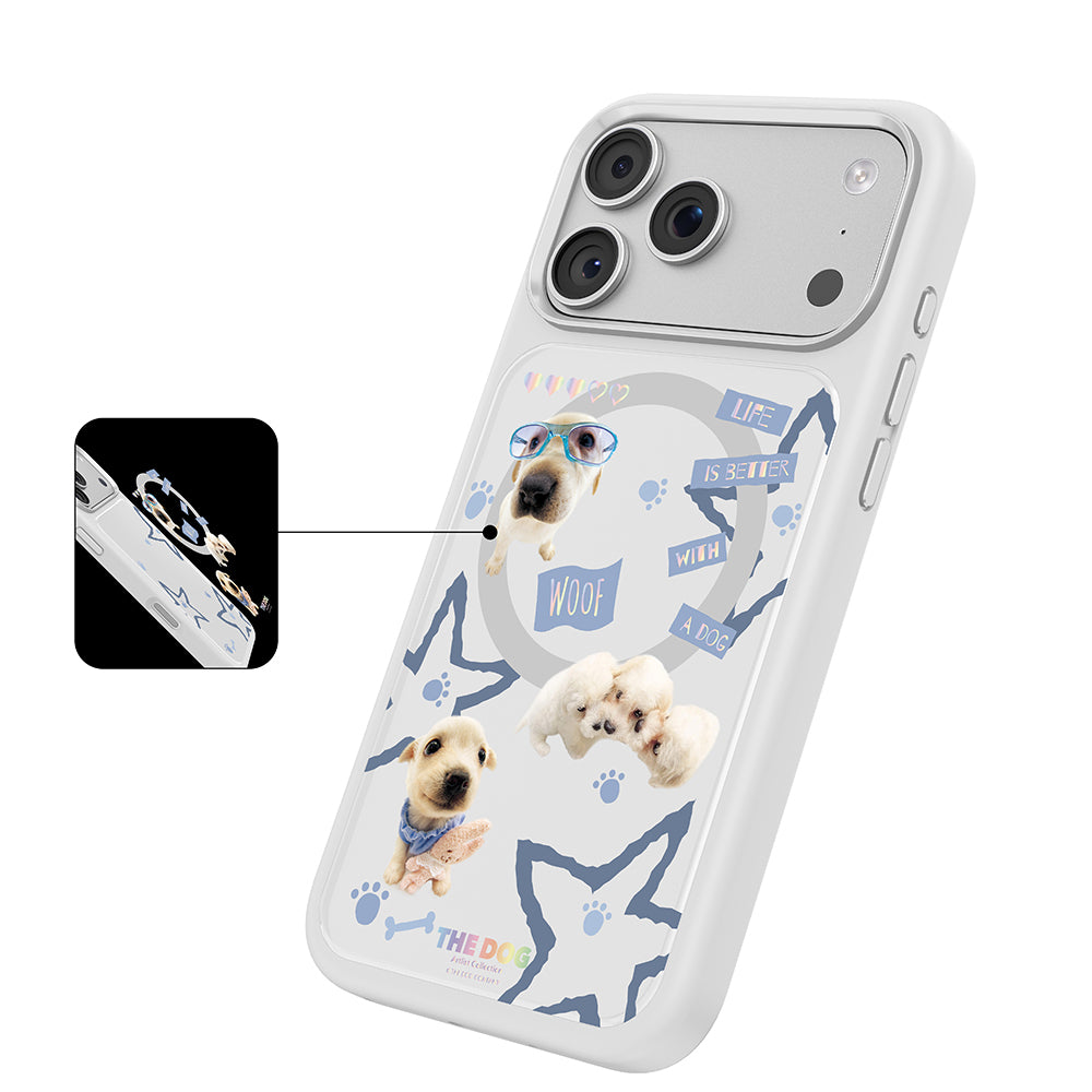 iPhone 17 Pro Kılıf M-safe Şarj Özellikli 3D Baskılı Tasarım Mutural The Dog Serisi Kılıf