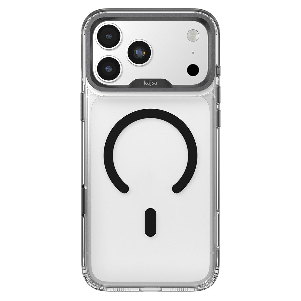 iPhone 17 Pro Kılıf M-safe Şarj Özellikli Airbag Tasarımlı O-Ring Şeffaf Kajsa Trans Shield Serisi Kılıf