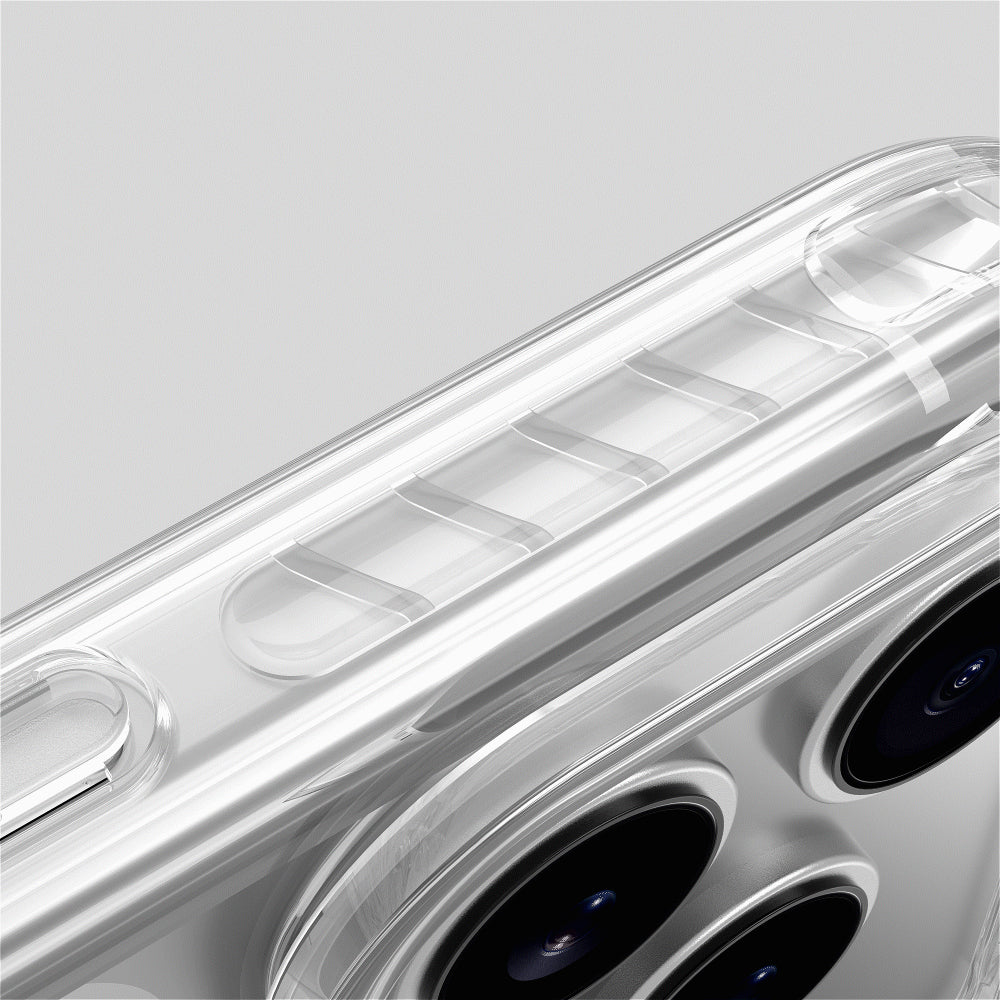 iPhone 17 Pro Kılıf M-Safe Şarj Özellikli Airbag Tasarımlı Standlı AmazingThing Titan Pro MagSpin Kılıf