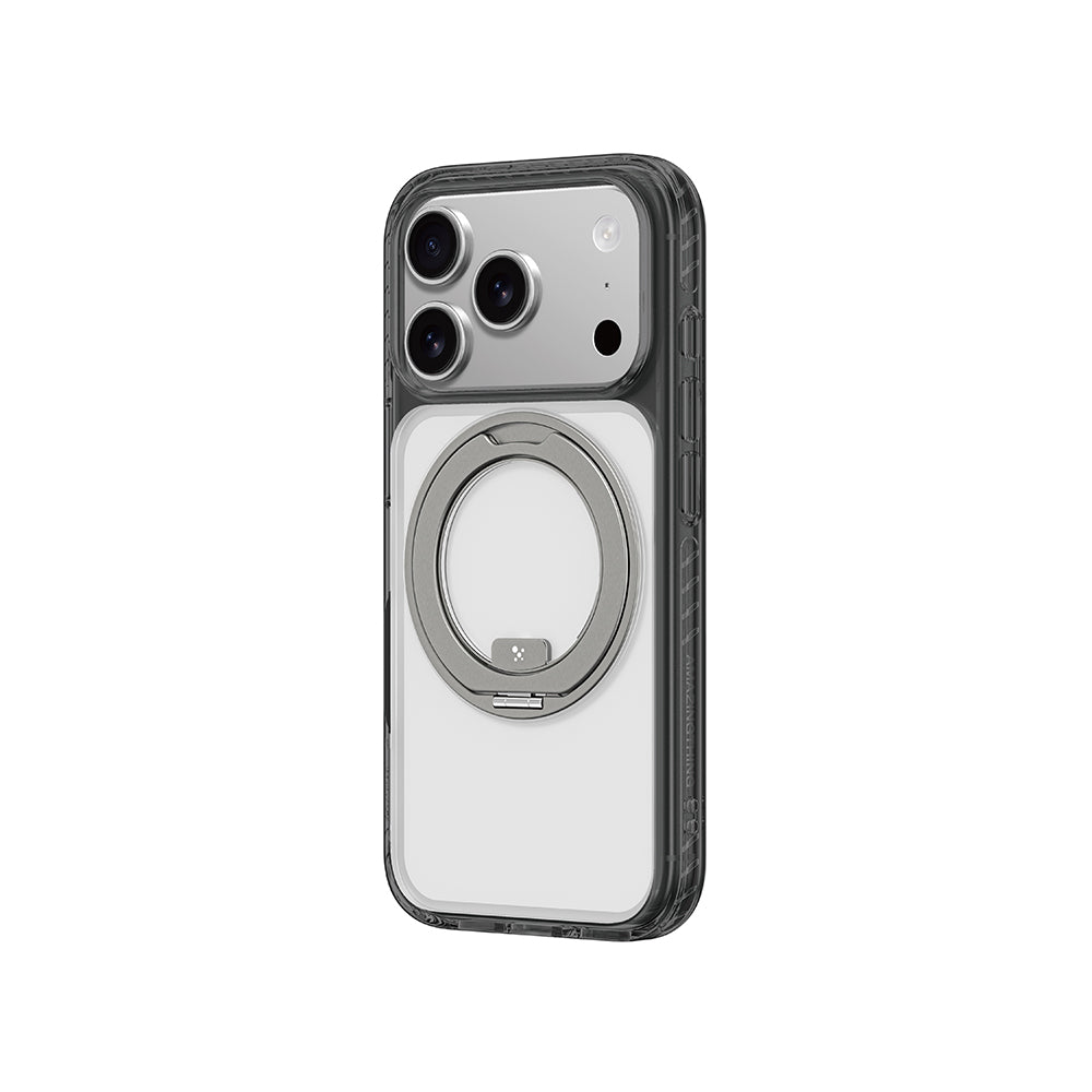 iPhone 17 Pro Kılıf M-Safe Şarj Özellikli Airbag Tasarımlı Standlı AmazingThing Titan Pro MagSpin Kılıf