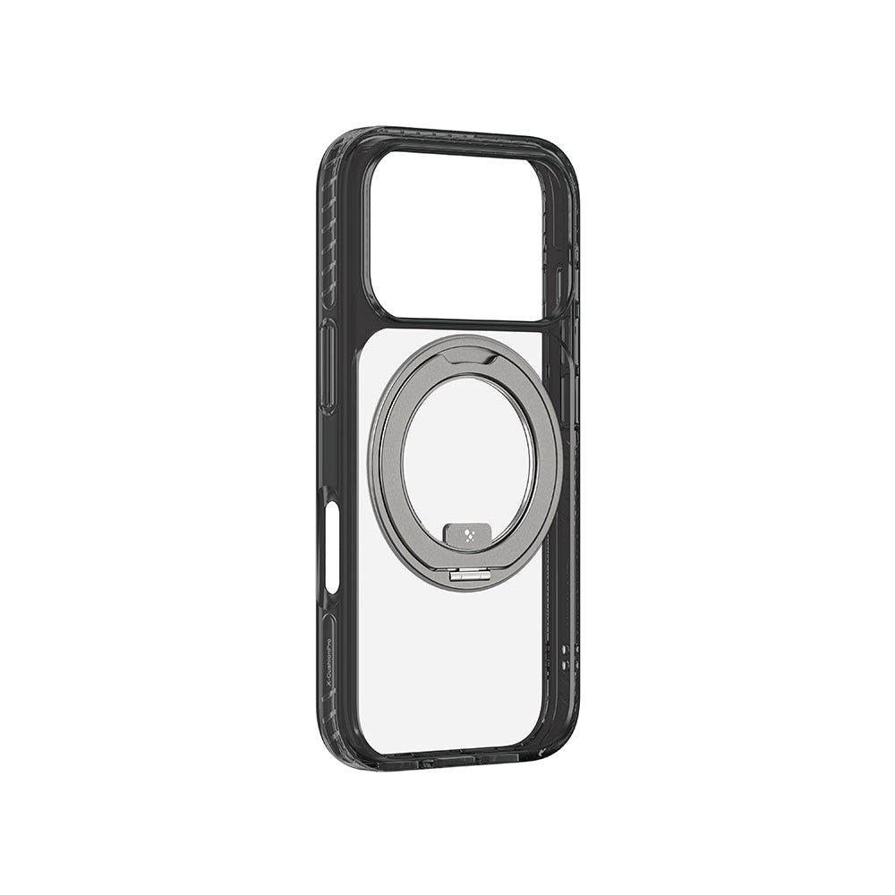 iPhone 17 Pro Kılıf M-Safe Şarj Özellikli Airbag Tasarımlı Standlı AmazingThing Titan Pro MagSpin Kılıf