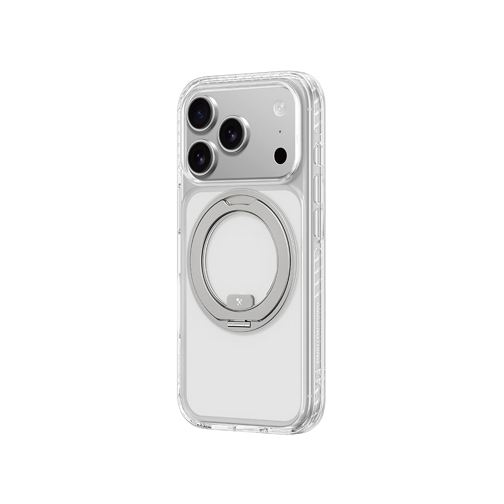 iPhone 17 Pro Kılıf M-Safe Şarj Özellikli Airbag Tasarımlı Standlı AmazingThing Titan Pro MagSpin Kılıf