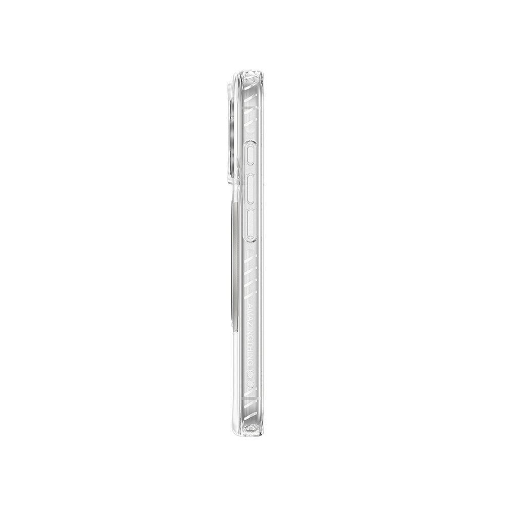 iPhone 17 Pro Kılıf M-Safe Şarj Özellikli Airbag Tasarımlı Standlı AmazingThing Titan Pro MagSpin Kılıf