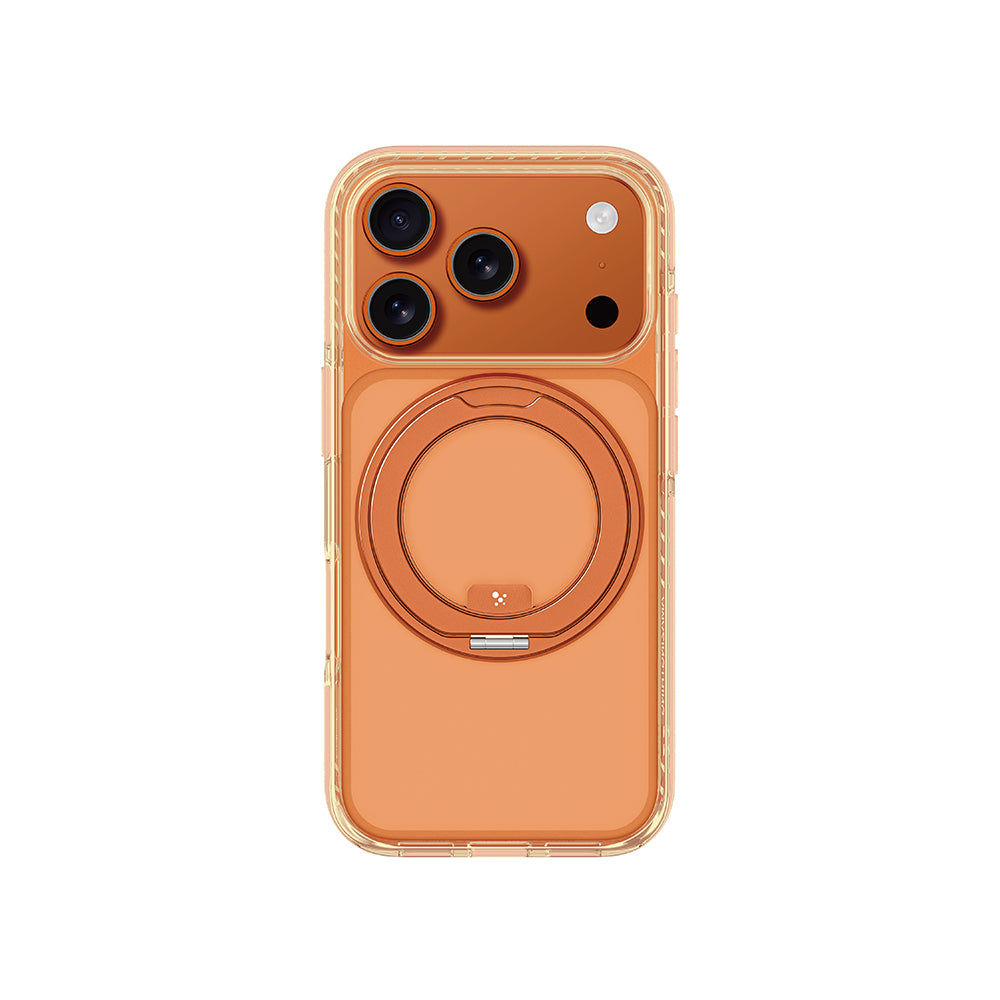 iPhone 17 Pro Kılıf M-Safe Şarj Özellikli Airbag Tasarımlı Standlı AmazingThing Titan Pro MagSpin Kılıf