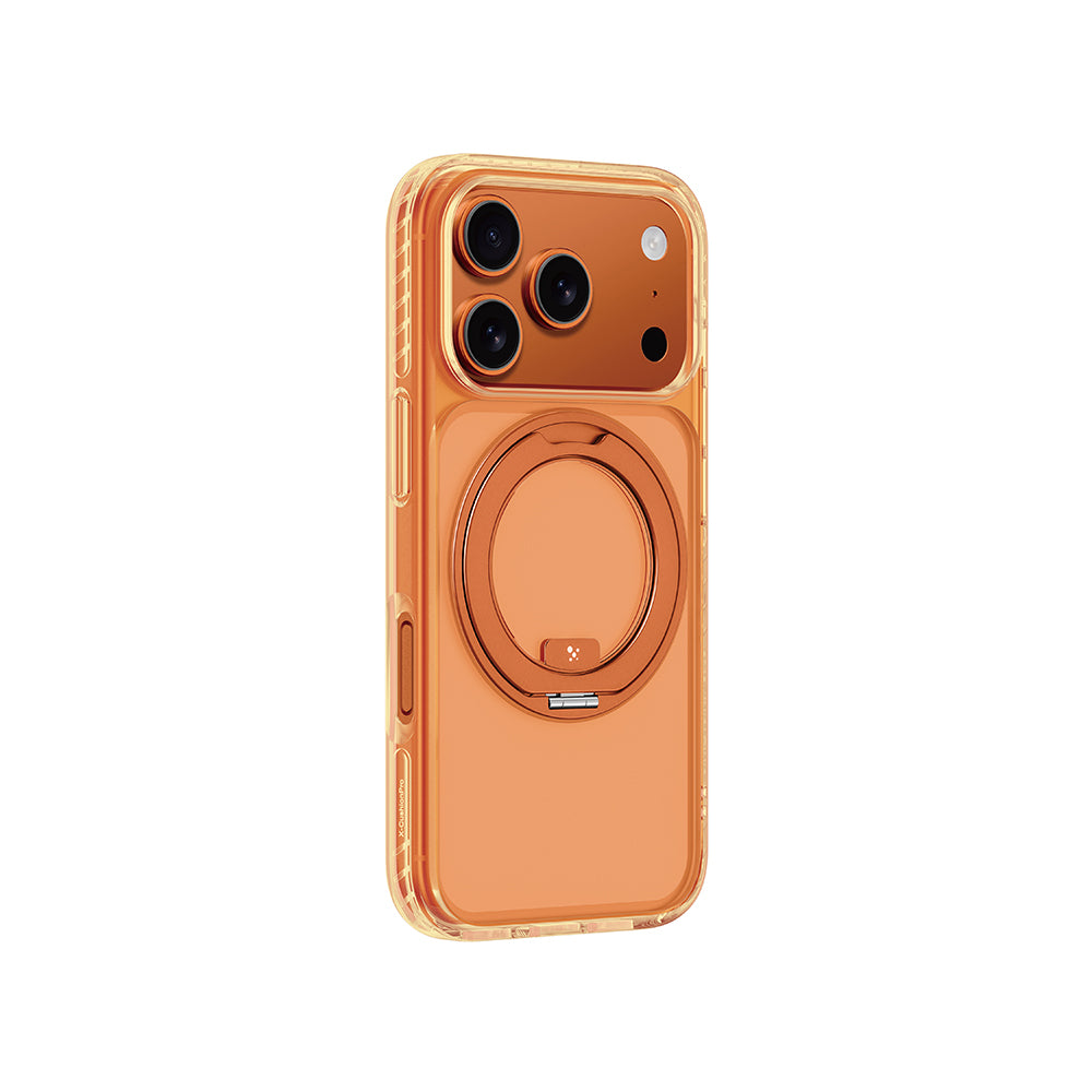 iPhone 17 Pro Kılıf M-Safe Şarj Özellikli Airbag Tasarımlı Standlı AmazingThing Titan Pro MagSpin Kılıf