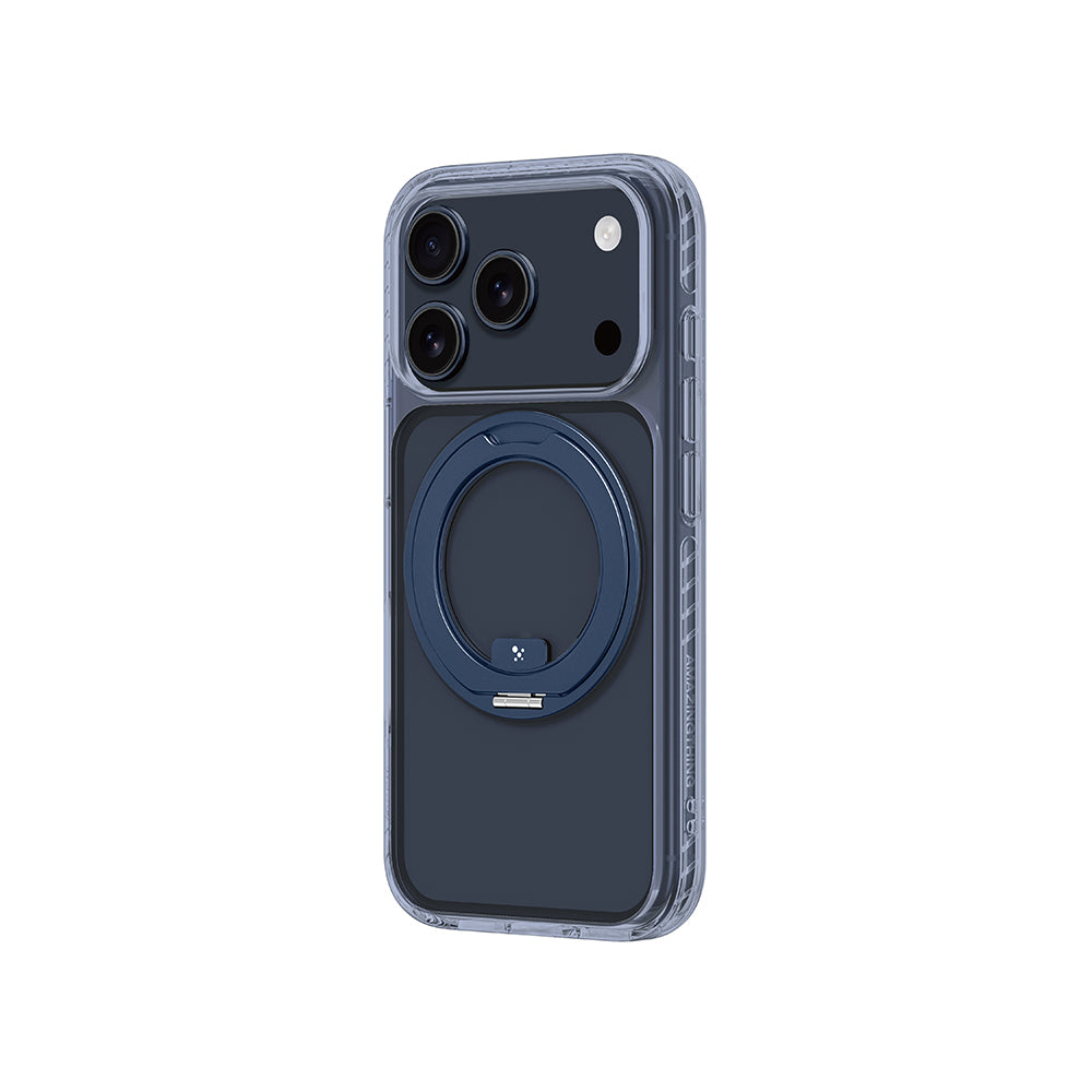 iPhone 17 Pro Kılıf M-Safe Şarj Özellikli Airbag Tasarımlı Standlı AmazingThing Titan Pro MagSpin Kılıf