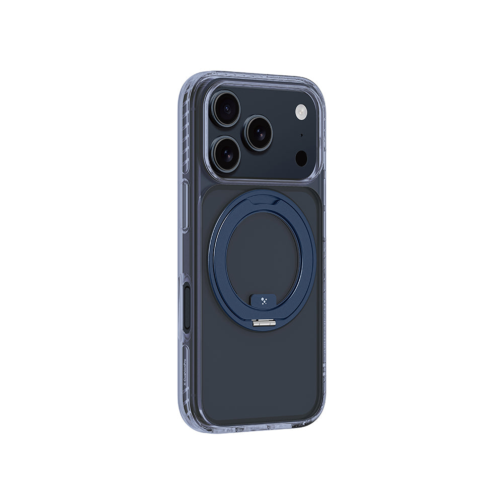 iPhone 17 Pro Kılıf M-Safe Şarj Özellikli Airbag Tasarımlı Standlı AmazingThing Titan Pro MagSpin Kılıf