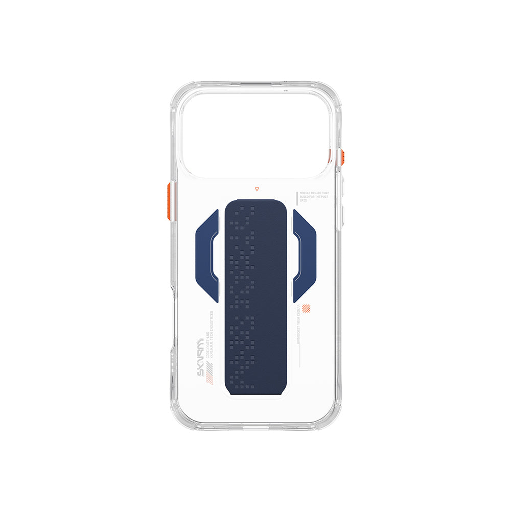 iPhone 17 Pro Kılıf M-Safe Şarj Özellikli Airbag Tasarımlı Standlı Skinarma Haxa Kılıf