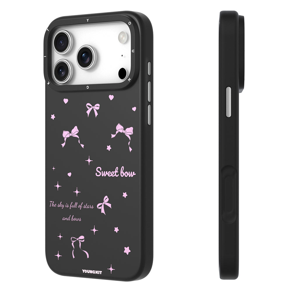 iPhone 17 Pro Kılıf M-Safe Şarj Özellikli Airbagli Çift Katmanlı Youngkit Sweathart Serisi Kılıf