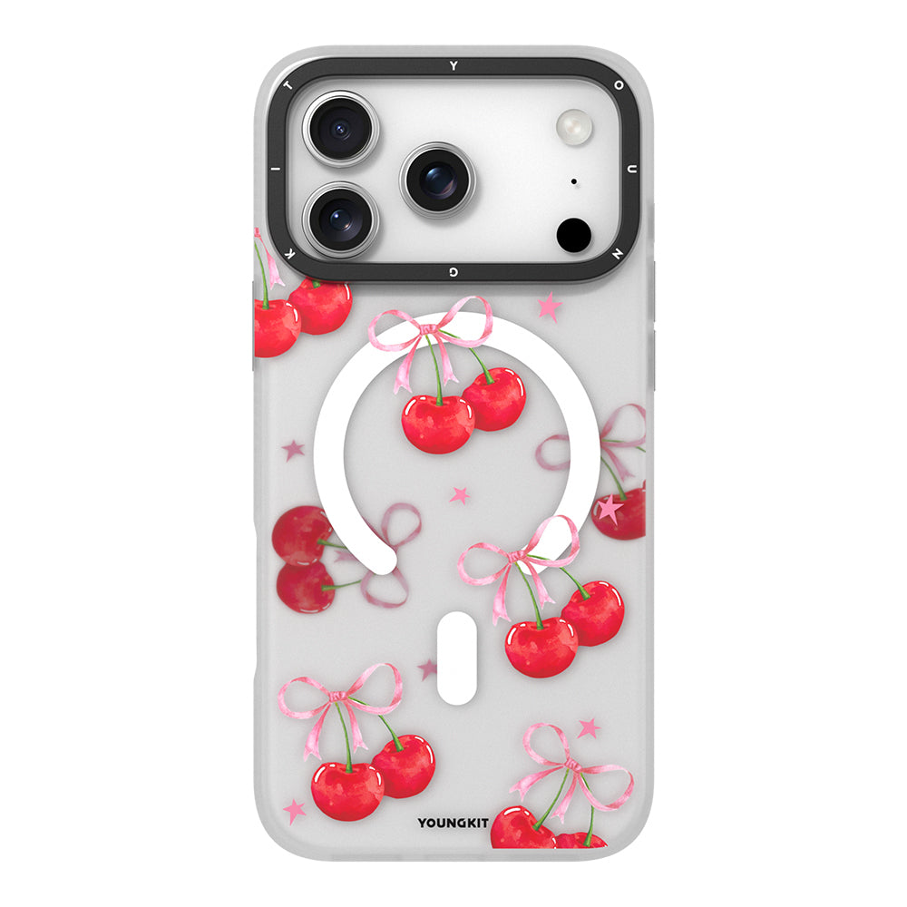 iPhone 17 Pro Kılıf M-Safe Şarj Özellikli Airbagli Çift Katmanlı Youngkit Sweathart Serisi Kılıf