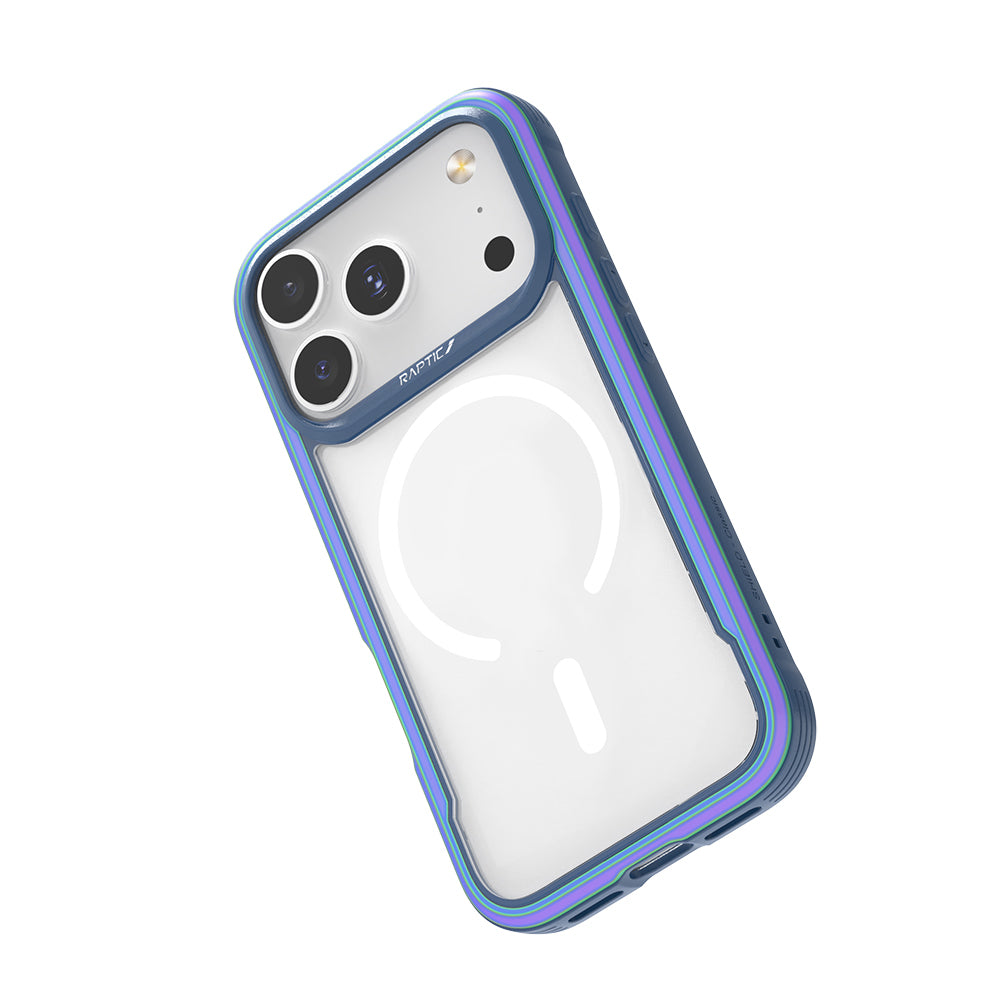 iPhone 17 Pro Kılıf M-safe Şarj Özellikli Airbagli Raptic Shield Serisi Şeffaf Arka Yüzey Kılıf