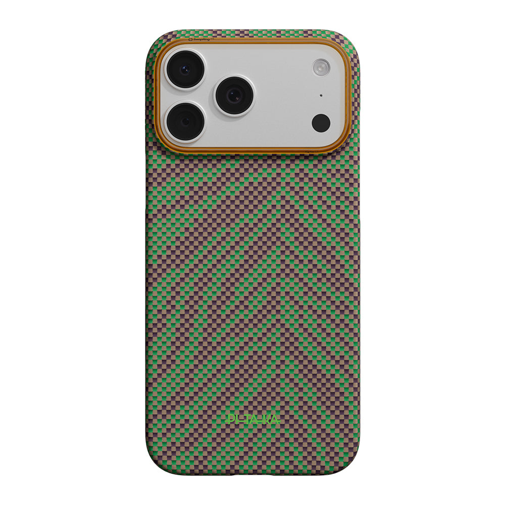 iPhone 17 Pro Kılıf M-safe Şarj Özellikli Aramid Karbon Fiber Pitaka Breath of Veins Serisi Kılıf