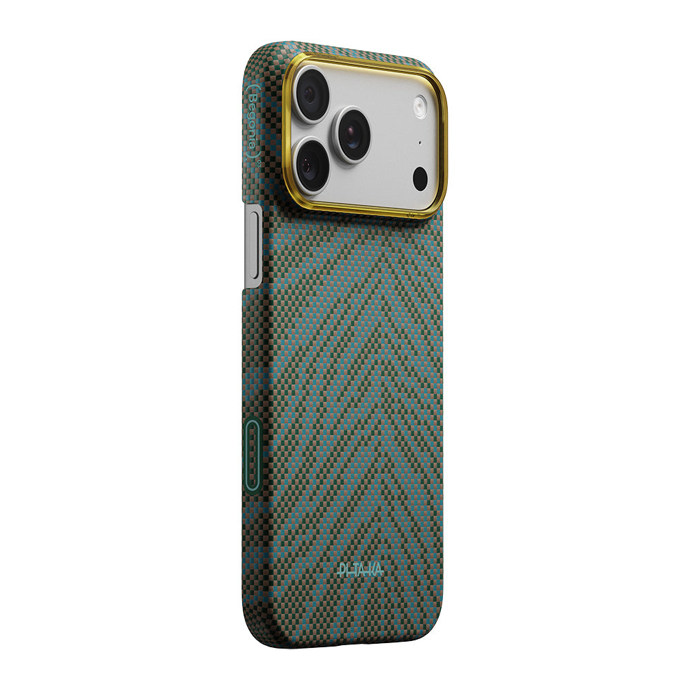 iPhone 17 Pro Kılıf M-safe Şarj Özellikli Aramid Karbon Fiber Pitaka Breath of Veins Serisi Kılıf