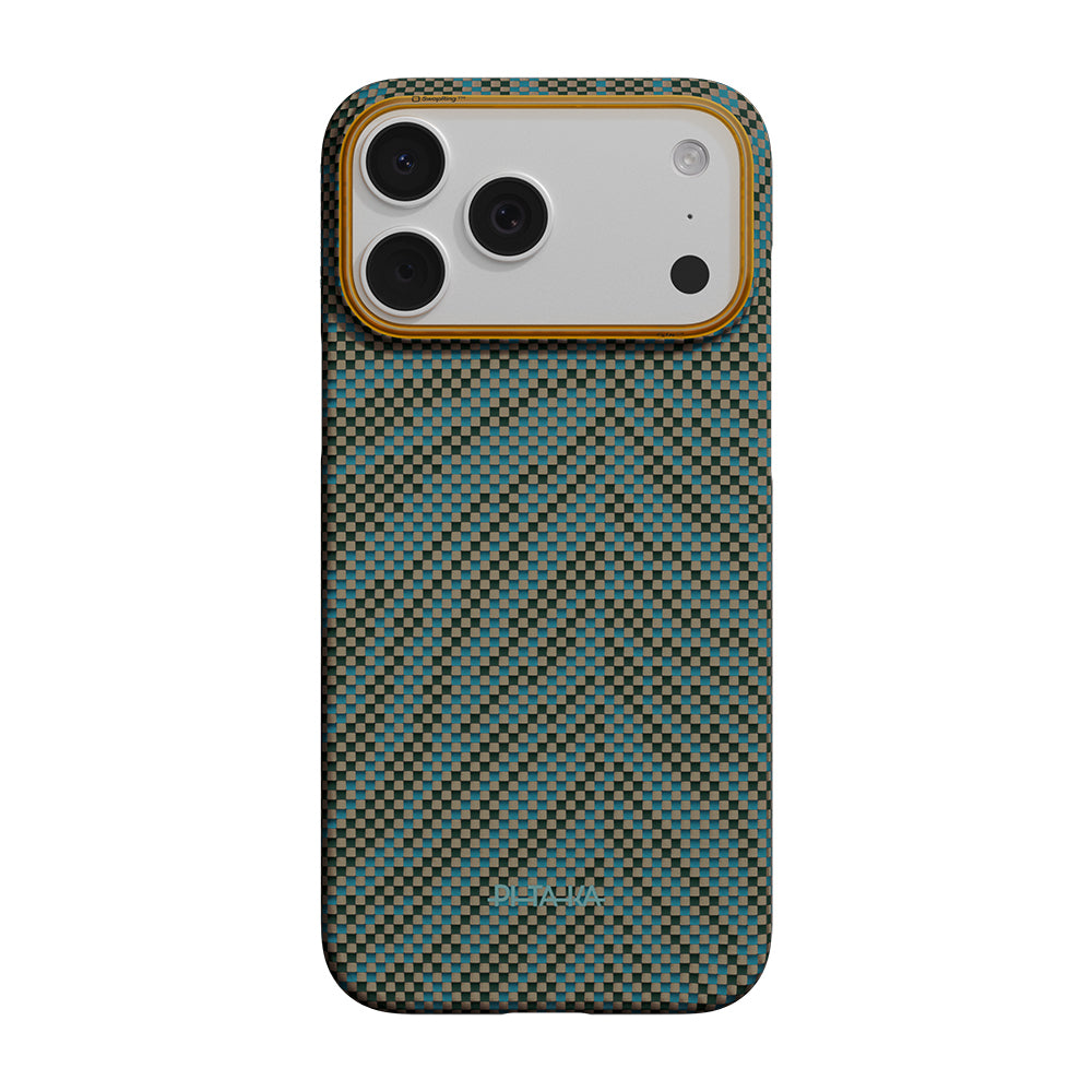 iPhone 17 Pro Kılıf M-safe Şarj Özellikli Aramid Karbon Fiber Pitaka Breath of Veins Serisi Kılıf