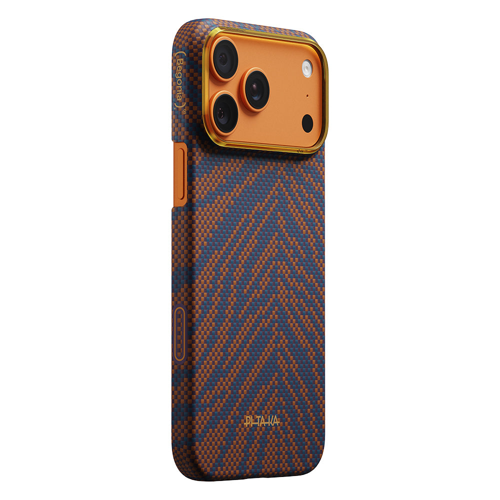 iPhone 17 Pro Kılıf M-safe Şarj Özellikli Aramid Karbon Fiber Pitaka Breath of Veins Serisi Kılıf