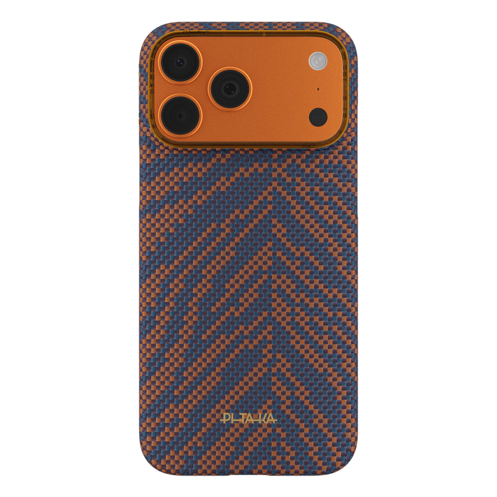iPhone 17 Pro Kılıf M-safe Şarj Özellikli Aramid Karbon Fiber Pitaka Breath of Veins Serisi Kılıf
