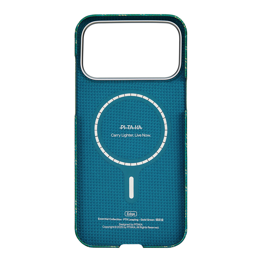 iPhone 17 Pro Kılıf M-safe Şarj Özellikli Aramid Karbon Fiber Pitaka Tactile Woven Monogram Serisi Kılıf