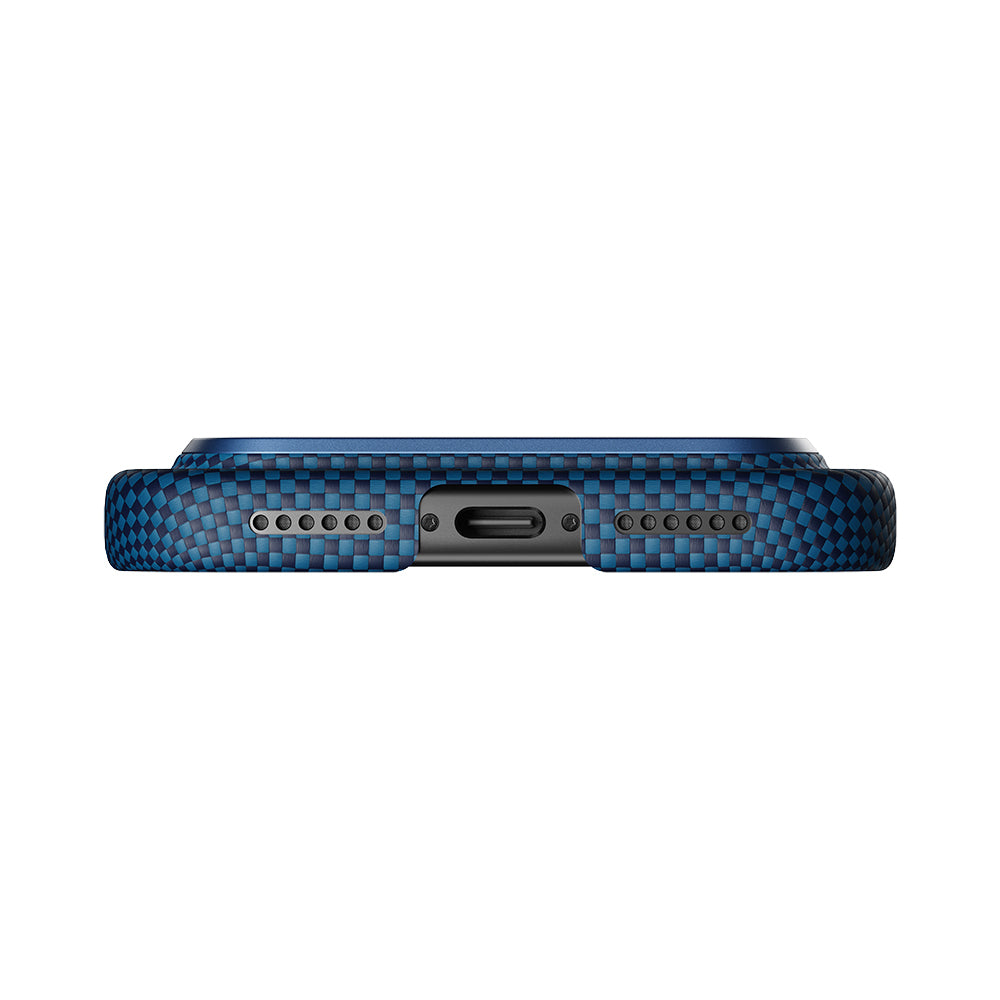 iPhone 17 Pro Kılıf M-safe Şarj Özellikli Aramid Karbon Fiber Pitaka Tactile Woven Starpeak Serisi Milky Way Galaxy Kılıf