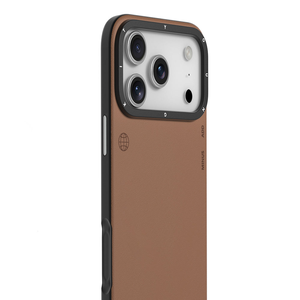 iPhone 17 Pro Kılıf M-safe Şarj Özellikli Basit Mat Deri Desenli Youngkit Tech Fashion Serisi Kılıf