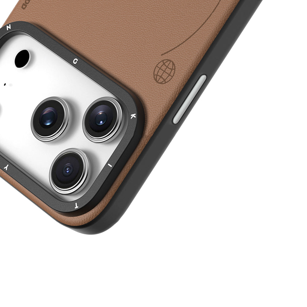 iPhone 17 Pro Kılıf M-safe Şarj Özellikli Basit Mat Deri Desenli Youngkit Tech Fashion Serisi Kılıf