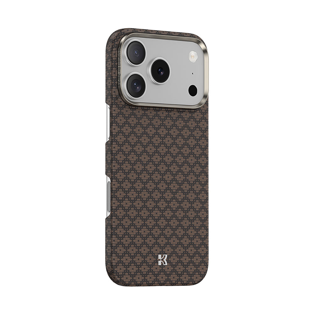 iPhone 17 Pro Kılıf M-Safe Şarj Özellikli Benks ArmorAir ArmorGrid Serisi Kevlar Karbon Kılıf
