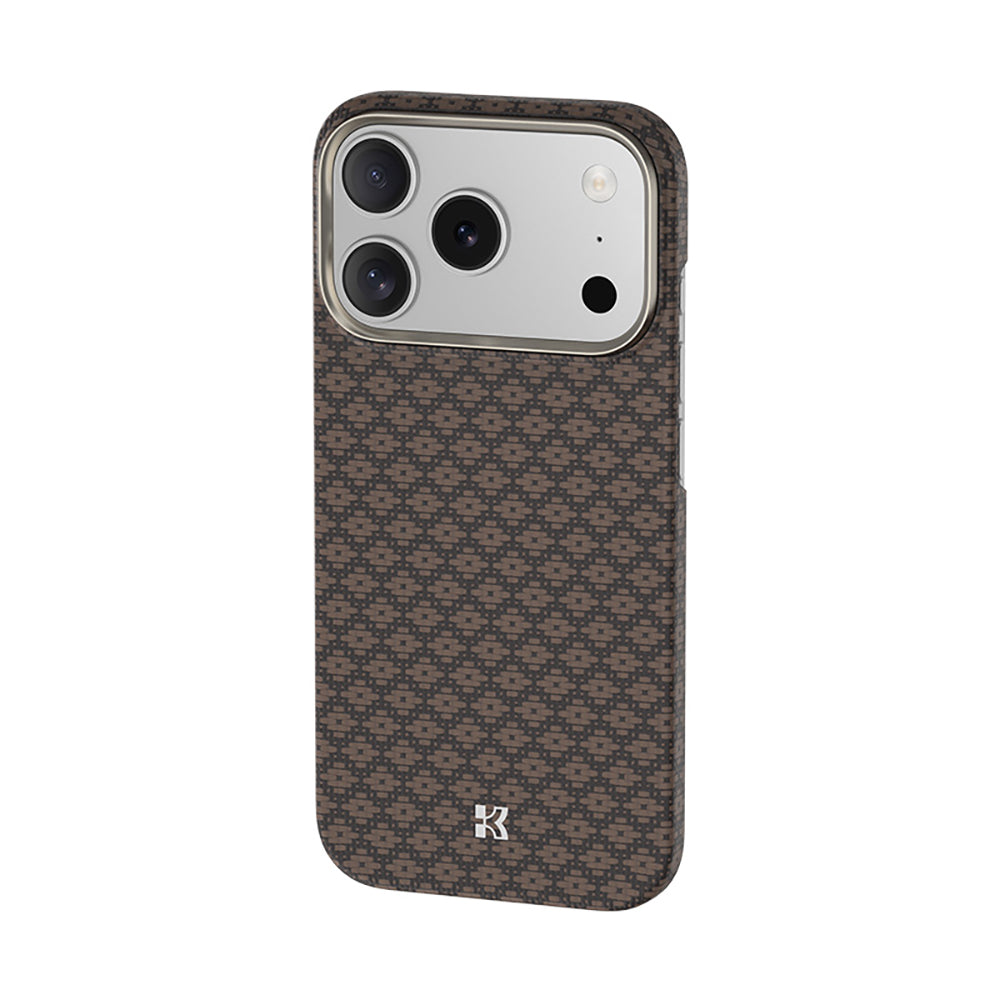 iPhone 17 Pro Kılıf M-Safe Şarj Özellikli Benks ArmorAir ArmorGrid Serisi Kevlar Karbon Kılıf