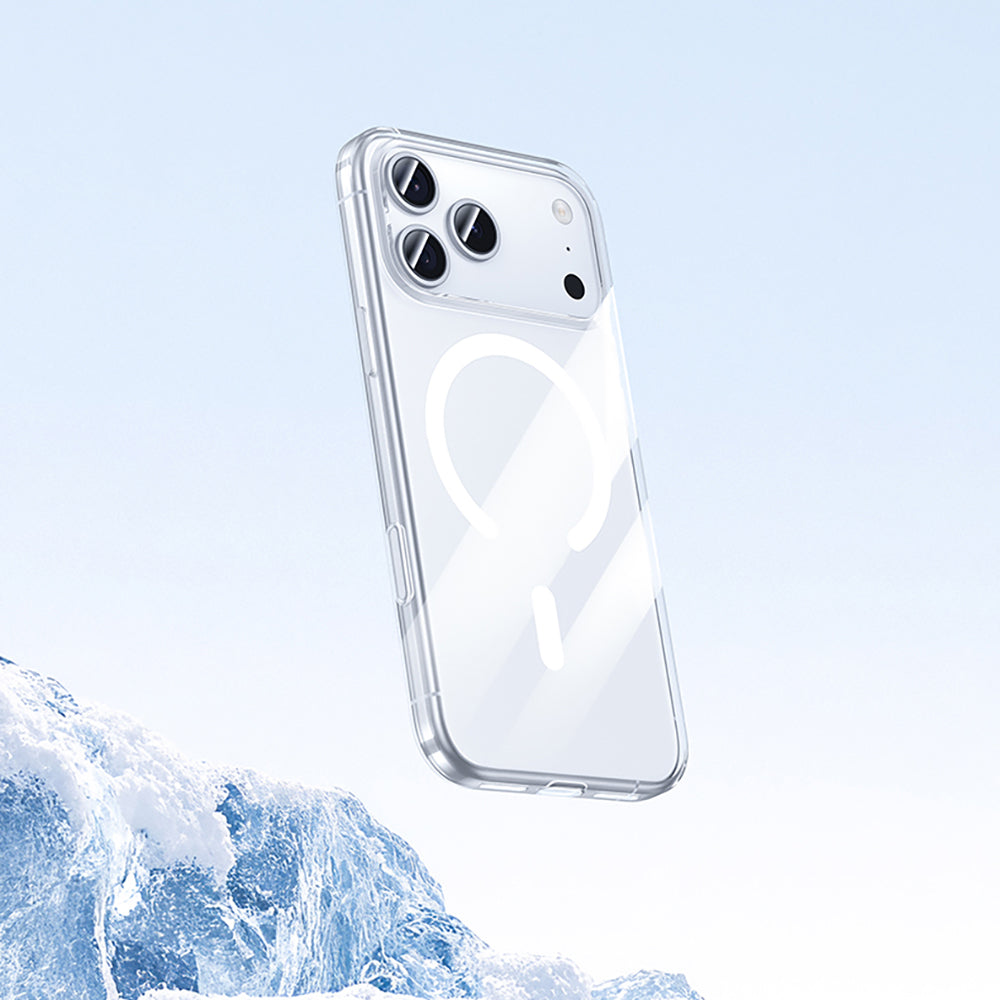 iPhone 17 Pro Kılıf M-safe Şarj Özellikli Benks Crystal Serisi Şeffaf Kılıf