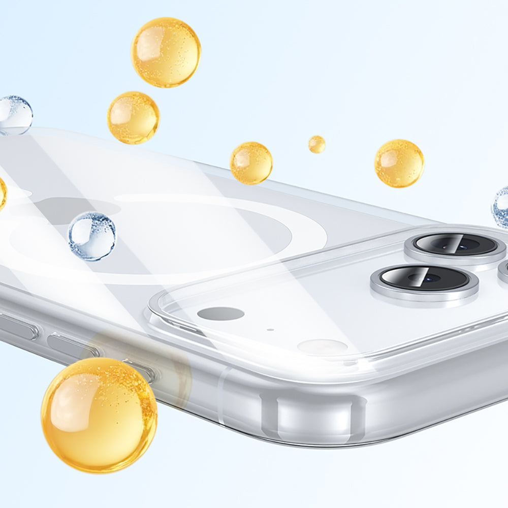 iPhone 17 Pro Kılıf M-safe Şarj Özellikli Benks Crystal Serisi Şeffaf Kılıf